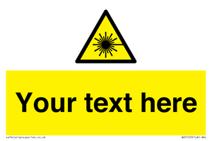 Custom Laser Hazard Sign